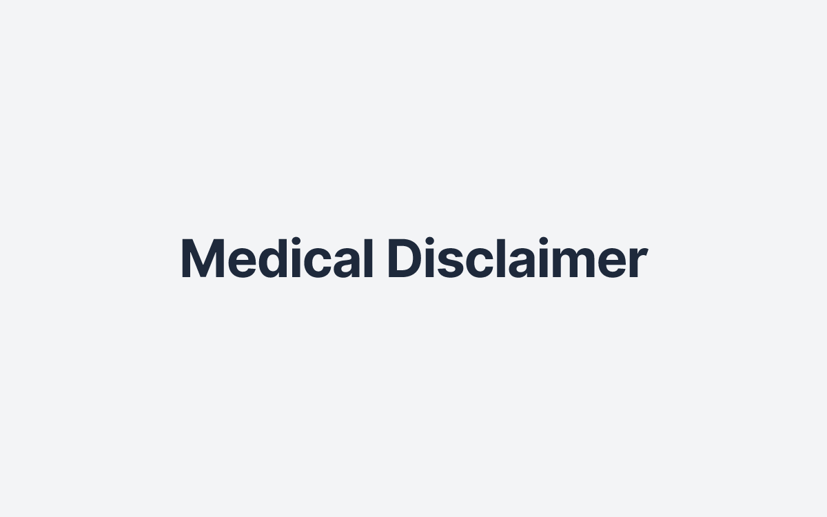 Medical Disclaimer