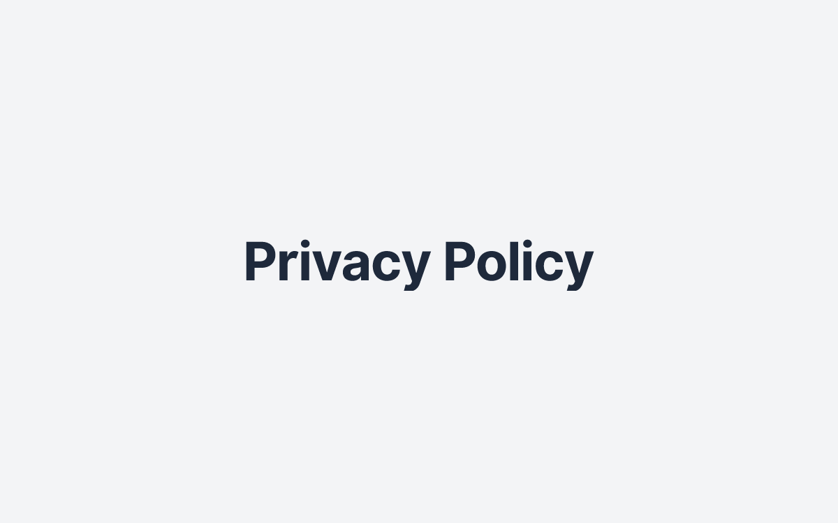 Privacy Policy
